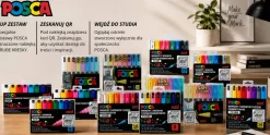 Uni Posca Zestaw markerów Posca PC-1M - Uni - 8 kolorów