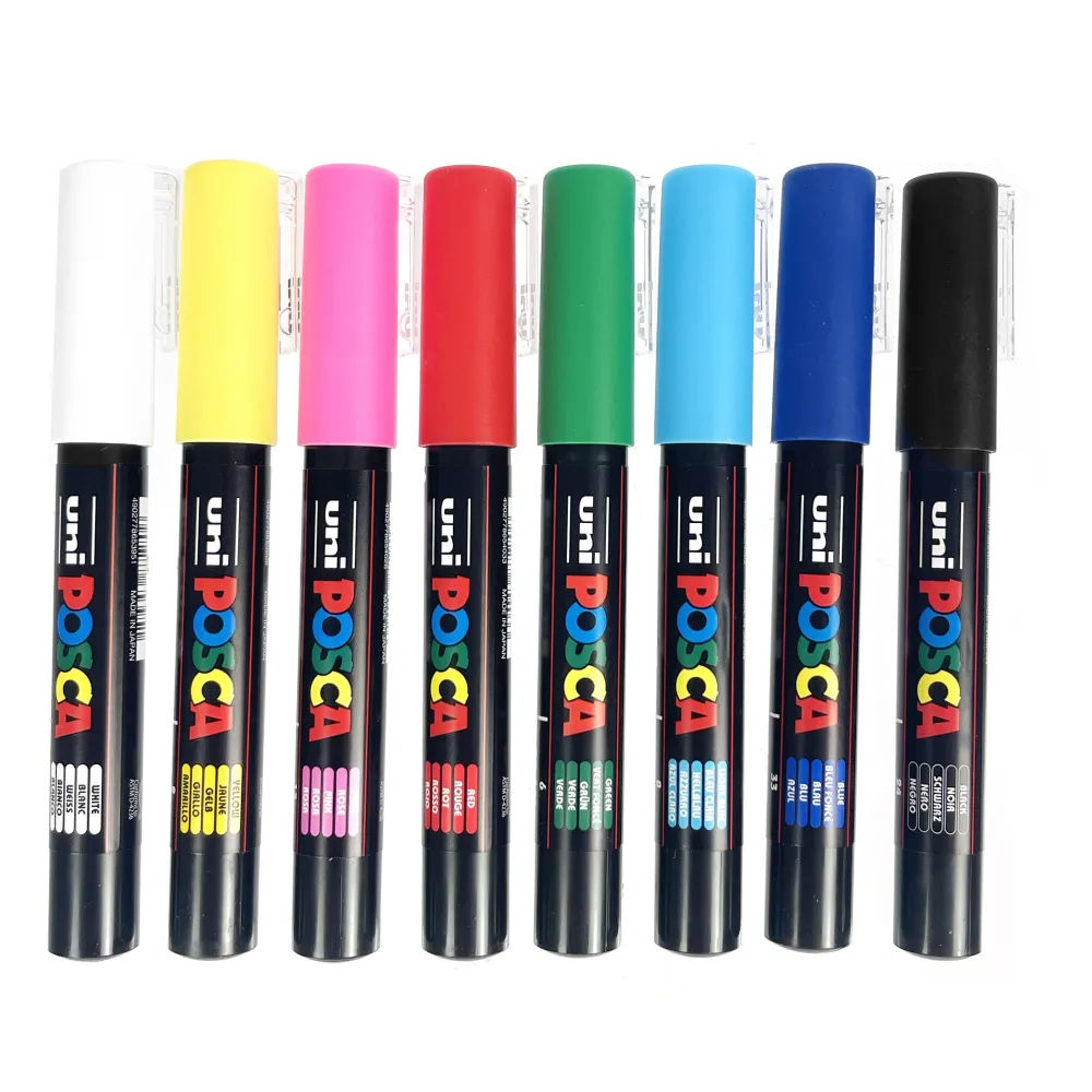 Uni Posca Zestaw markerów Posca PC-1M - Uni - 8 kolorów