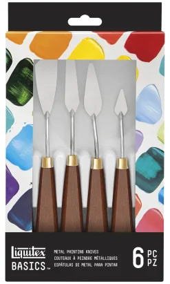 Liquitex Zestaw metalowych szpachelek malarskich Basic - - 6 szt. > Szpachelki
