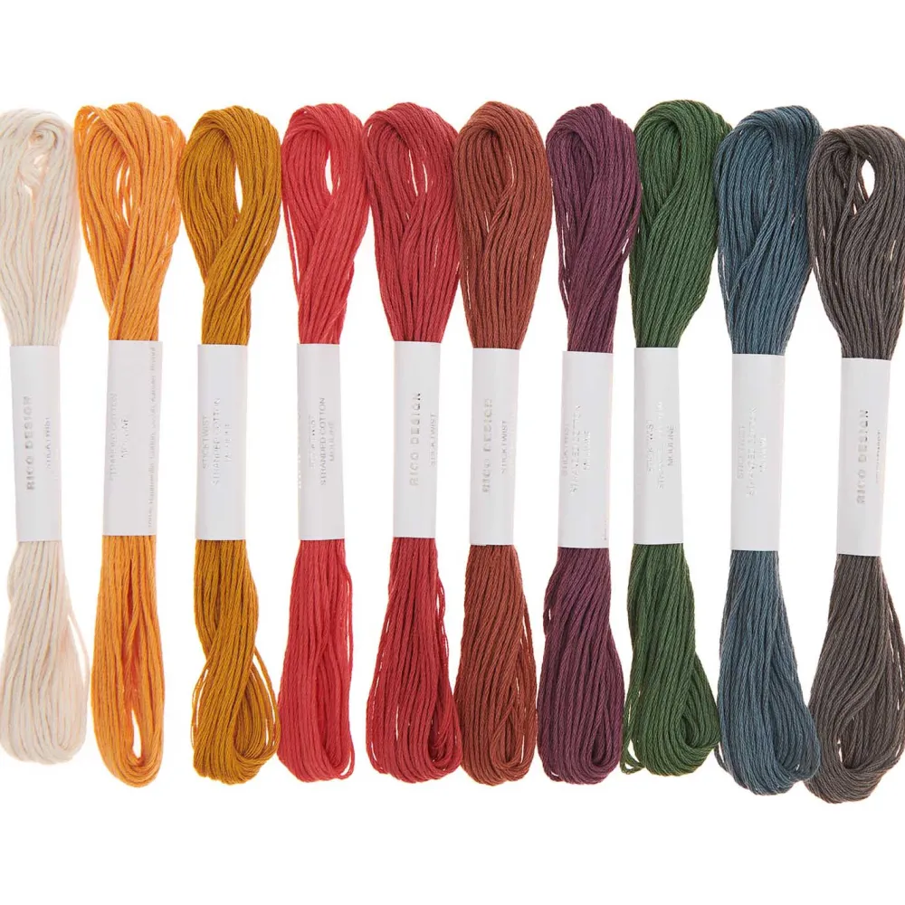 Rico Design Zestaw mulin Multicolor Earthy - - 8 m x 10 szt.