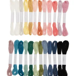 Rico Design Zestaw mulin Multicolor Pastel - - 8 m x 24 szt.