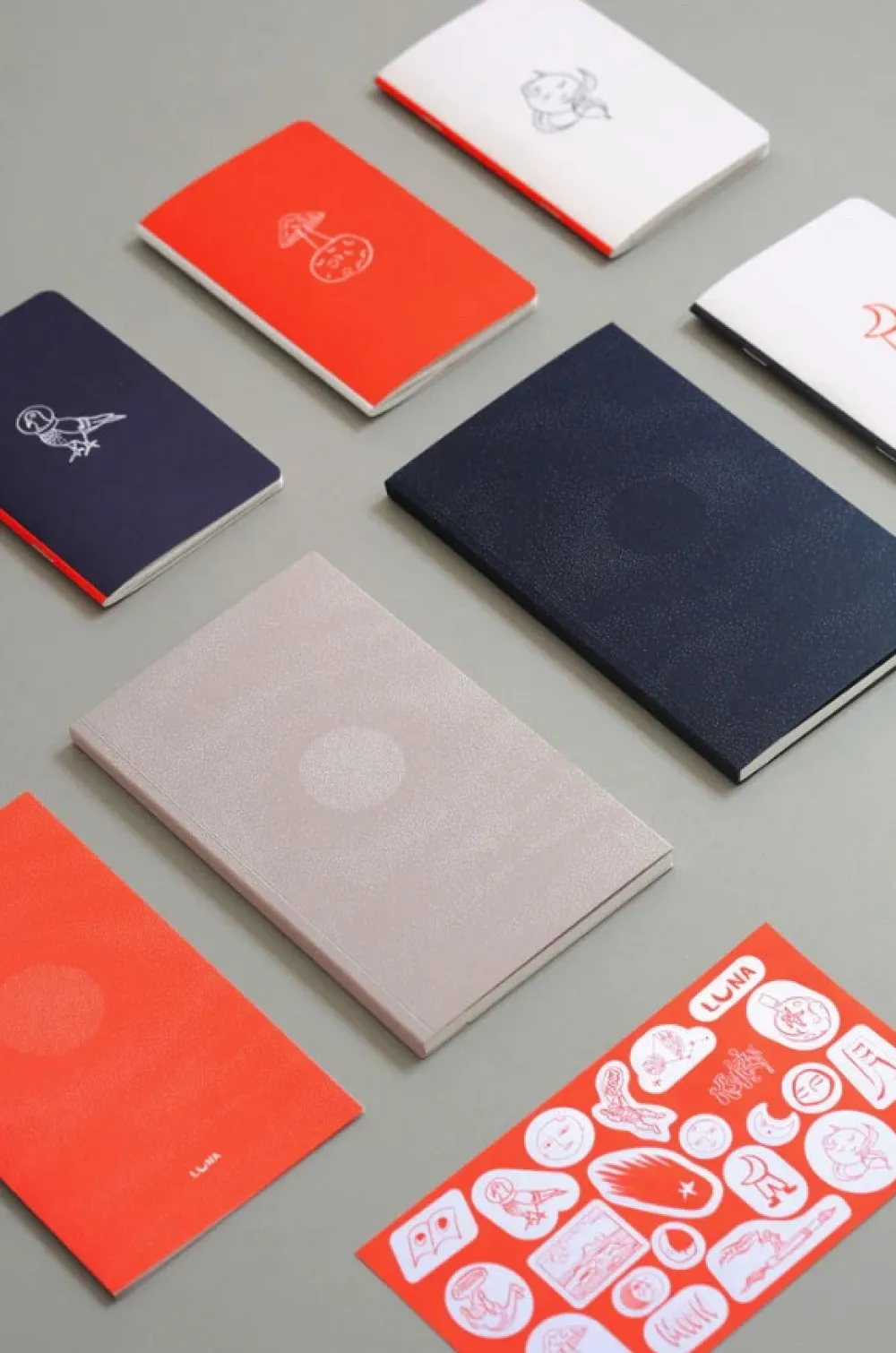 Papierniczeni Zestaw naklejek Luna -