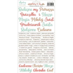 Mintay by Karola Zestaw naklejek papierowych 15,2 x 20,3 cm - Mintay - Merry & Joy > Papiery Do Scrapbookingu