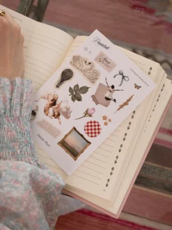 Jasnie Plan Zestaw naklejek Vintage Romantic do pamiętnika - Jaśnie Plan