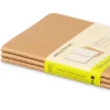 Moleskine Zestaw notatników gładkich A6 - - kraft 3 szt.