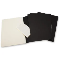 Moleskine Zestaw notatników gładkich XL - - czarne 3 szt. ><noscript><img width=
