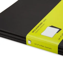 Moleskine Zestaw notatników gładkich XL - - czarne 3 szt. ><noscript><img width=