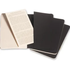 Moleskine Zestaw notatników w kratkę A6 - - czarne 3 szt. ><noscript><img width=