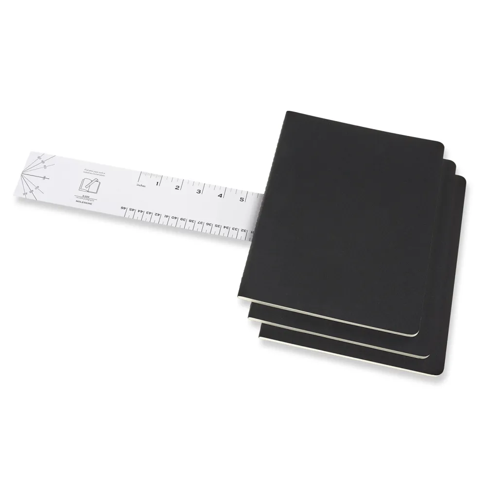 Moleskine Zestaw notatników w kropki XL - - czarne 3 szt. > Notatniki W Kropki