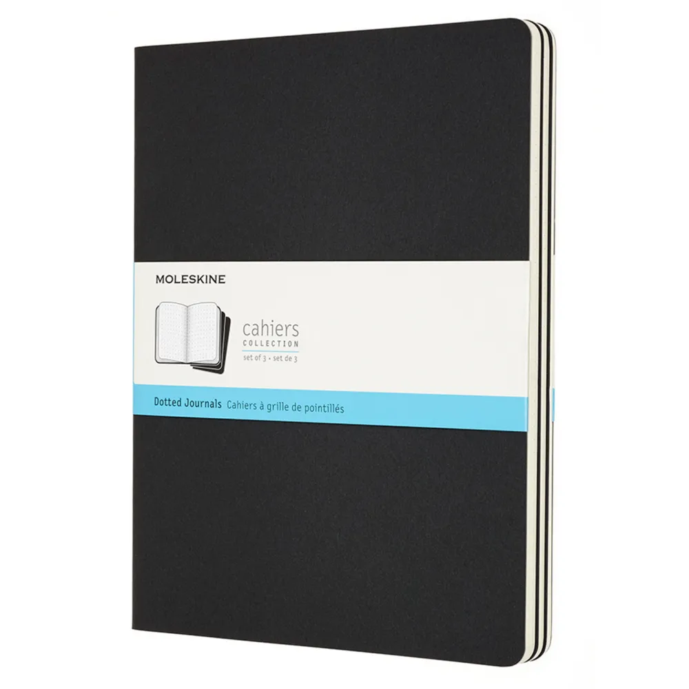 Moleskine Zestaw notatników w kropki XL - - czarne 3 szt. > Notatniki W Kropki