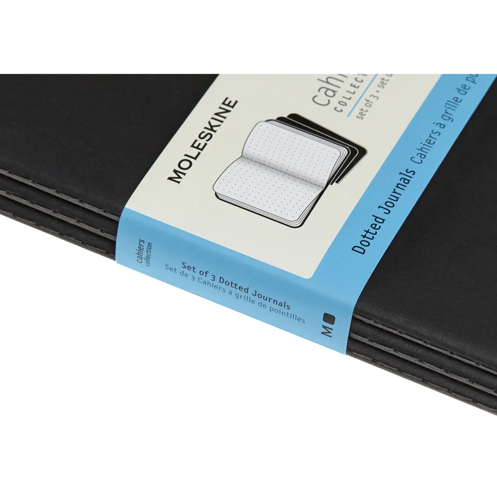 Moleskine Zestaw notatników w kropki XL - - czarne 3 szt. > Notatniki W Kropki