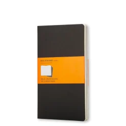 Moleskine Zestaw notatników w linie A6 - - czarne, 3 szt. ><noscript><img width=