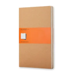 Moleskine Zestaw notatników w linie A5 - - kraft 3 szt.