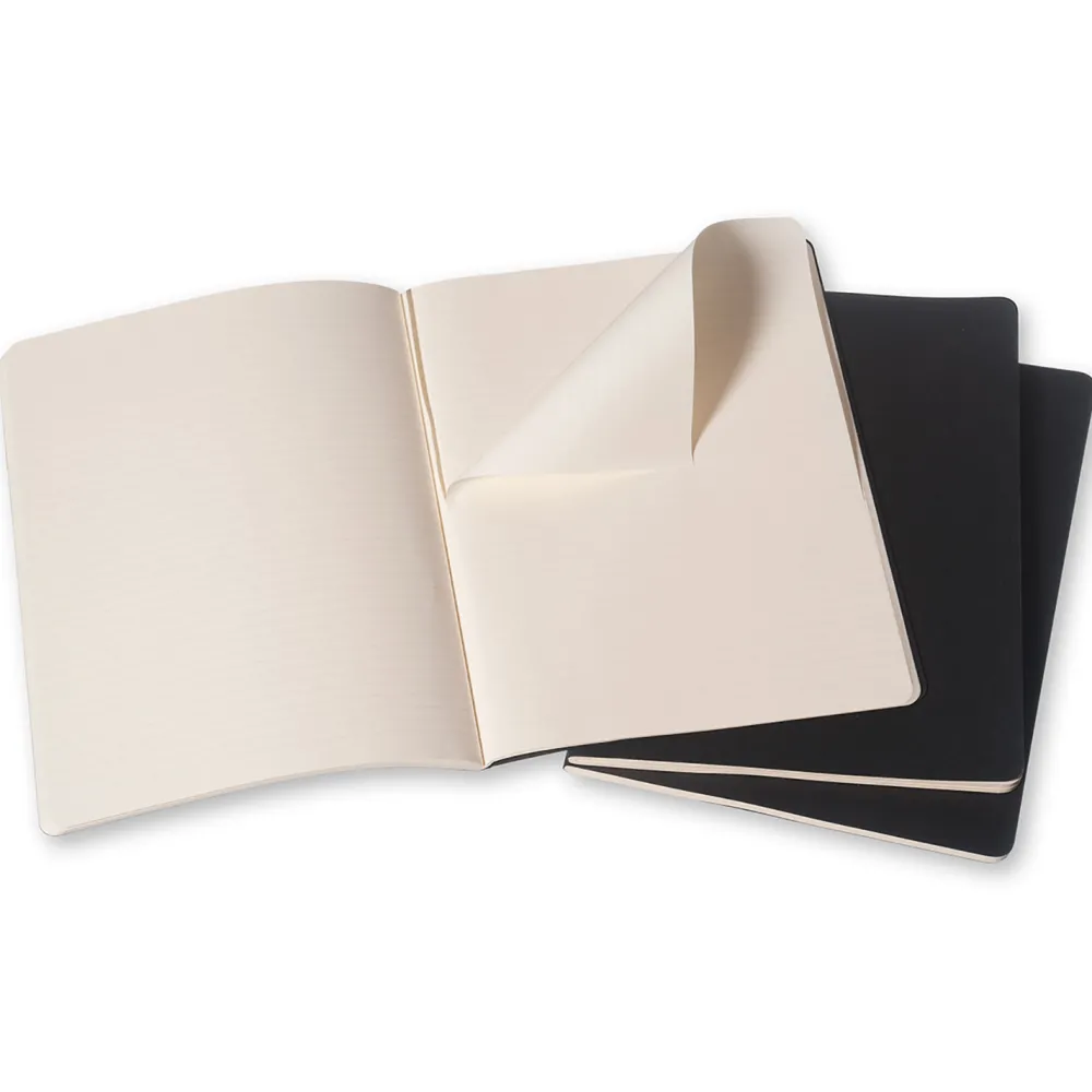 Moleskine Zestaw notatników w linie XL - - czarne 3 szt. > Notatniki W Linie