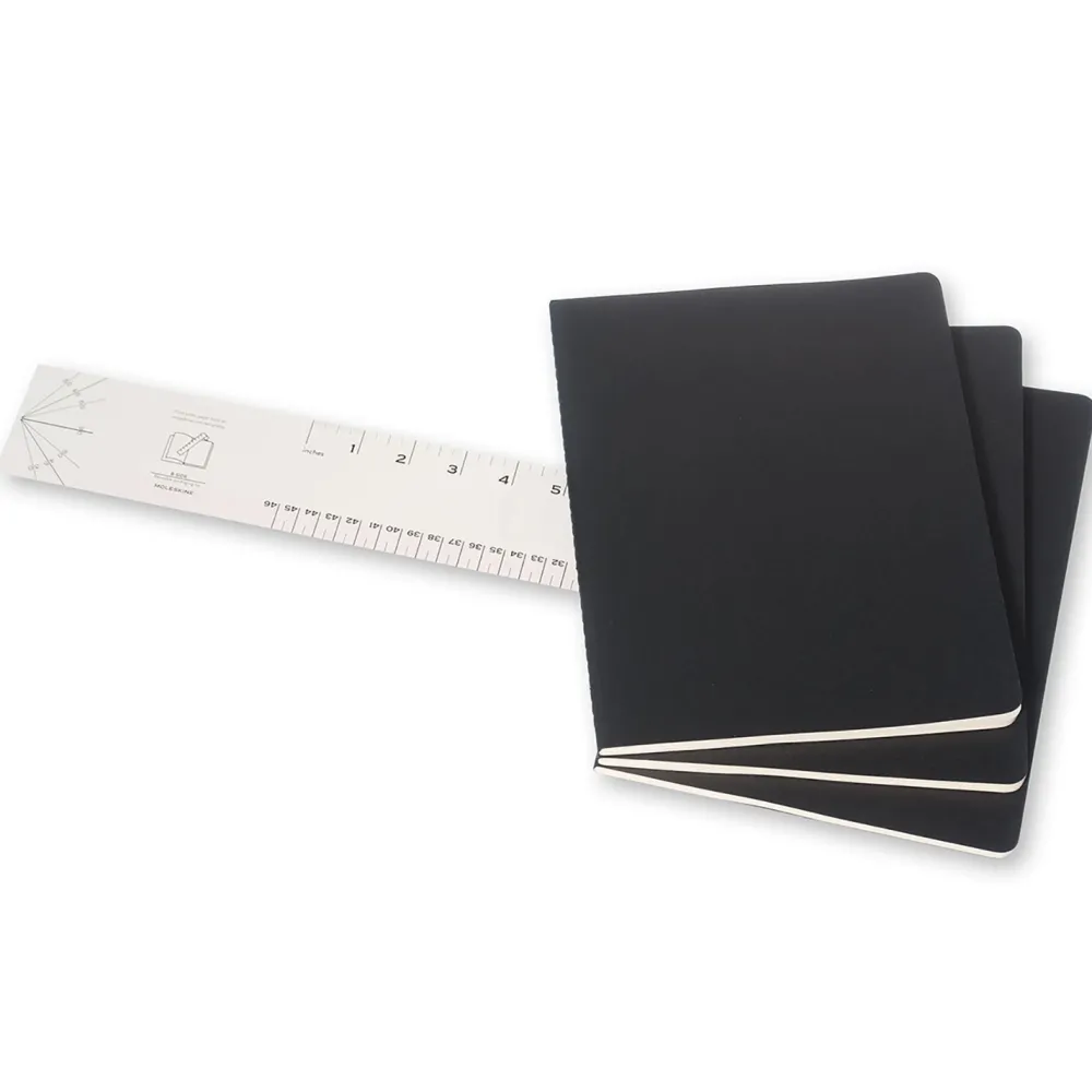 Moleskine Zestaw notatników w linie XL - - czarne 3 szt. > Notatniki W Linie