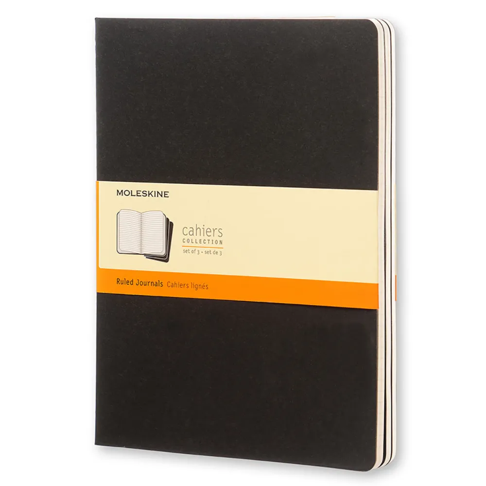 Moleskine Zestaw notatników w linie XL - - czarne 3 szt. > Notatniki W Linie