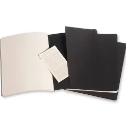 Moleskine Zestaw notatników w linie XL - - czarne 3 szt. ><noscript><img width=