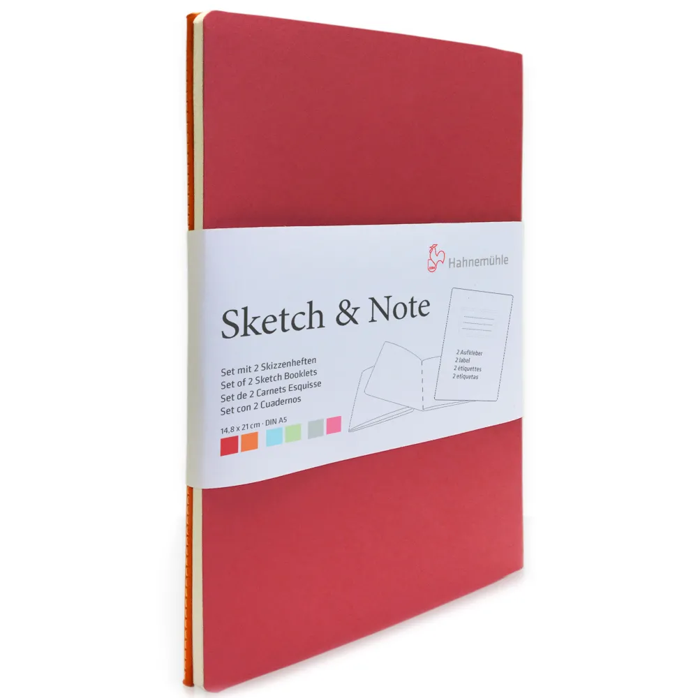 Hahnemuhle Zestaw notesów A5 - Hahnemühle - Red Bundle 125 g/m2 2 szt.