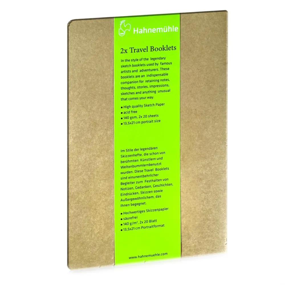Hahnemuhle Zestaw notesów Travel Booklet 13,5 x 21 cm - Hahnemühle - 140 g/m2 2 szt.