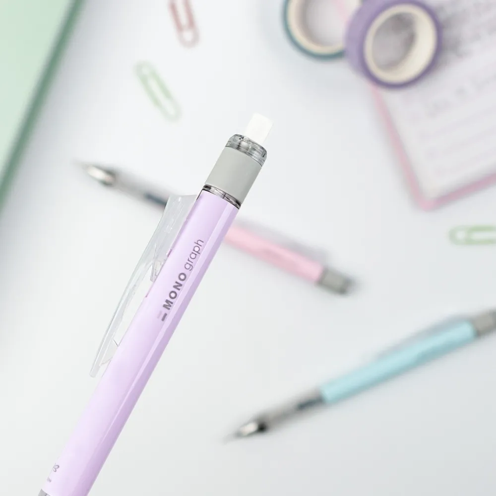 Tombow Zestaw ołówek MONO Graph + gumka - - Lavender