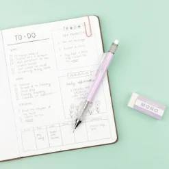 Tombow Zestaw ołówek MONO Graph + gumka - - Lavender