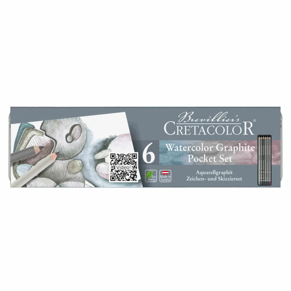 Cretacolor Zestaw ołówków akwarelowych Watercolor Graphite - - 6 szt. > Ołówki