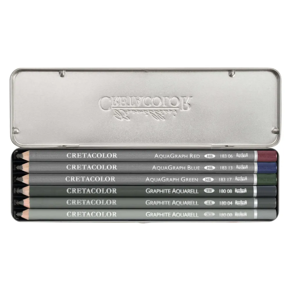 Cretacolor Zestaw ołówków akwarelowych Watercolor Graphite - - 6 szt. > Ołówki