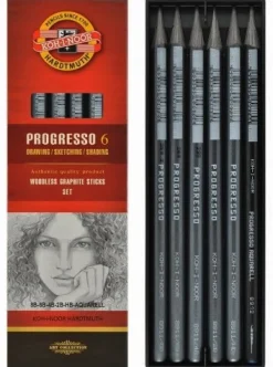 KOH-I-NOOR Zestaw ołówków bezdrzewnych Progresso - - 6 szt.