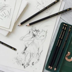 Faber-Castell Zestaw ołówków grafitowych Pitt Graphite Matt - - 6 szt.