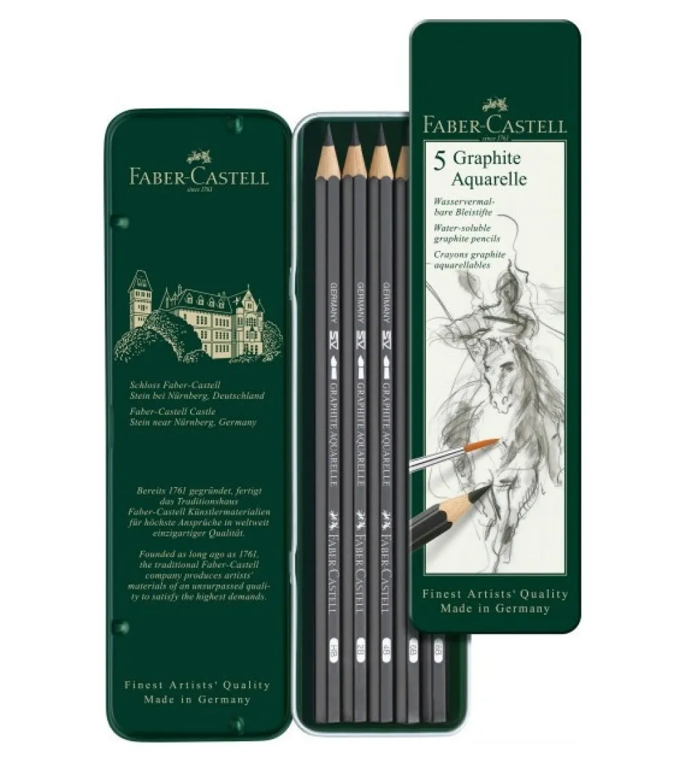 Faber-Castell Zestaw ołówków Graphite Aquarelle - - 5 szt. > Ołówki