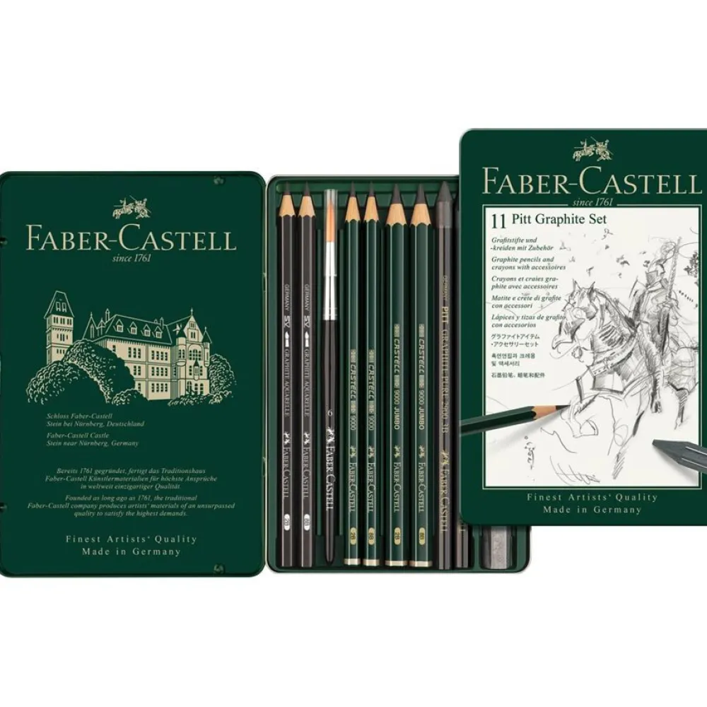 Faber-Castell Zestaw ołówków i grafitów - - 11 szt.