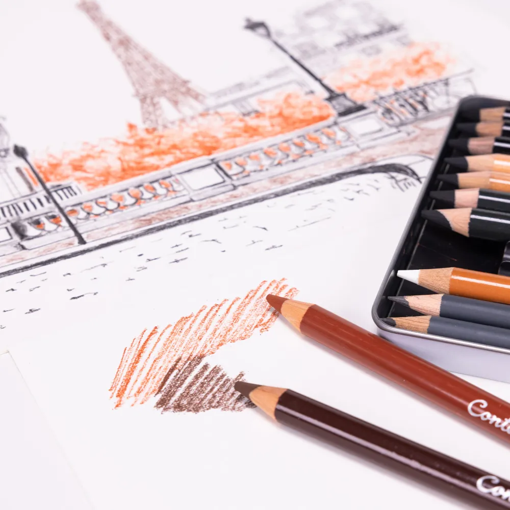 Conte a Paris Zestaw ołówków Sketching Assorted - Conté à Paris - 12 szt.