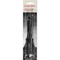 Conte a Paris Zestaw ołówków Sketching - Conté à Paris - Black HB/2B 2 szt.