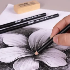 Milan Zestaw ołówków węglowych Art Charcoal - - czarne 3 szt. ><noscript><img width=