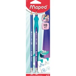 Dzieci Maped Zestaw ołówków z nakładką Kidy Learn - - HB, 2 szt.