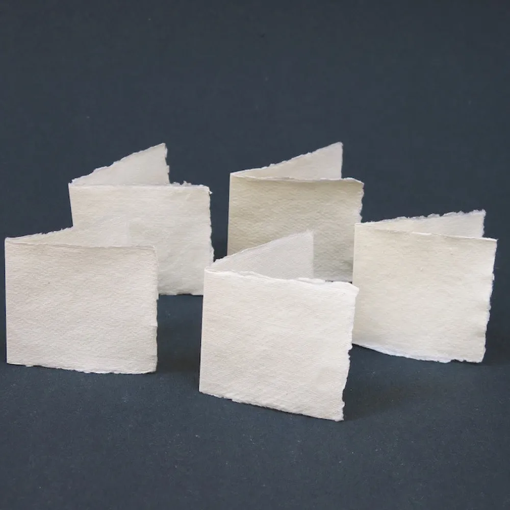 Khadi Papers Zestaw papeterii 100% bawełny 210 g - - White 8 x 8 cm 10 szt.
