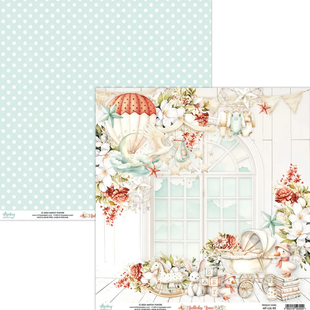 Mintay by Karola Zestaw papierów do scrapbookingu 30,5 x 30,5 cm - Mintay - Lullaby Lane > Papiery Do Scrapbookingu