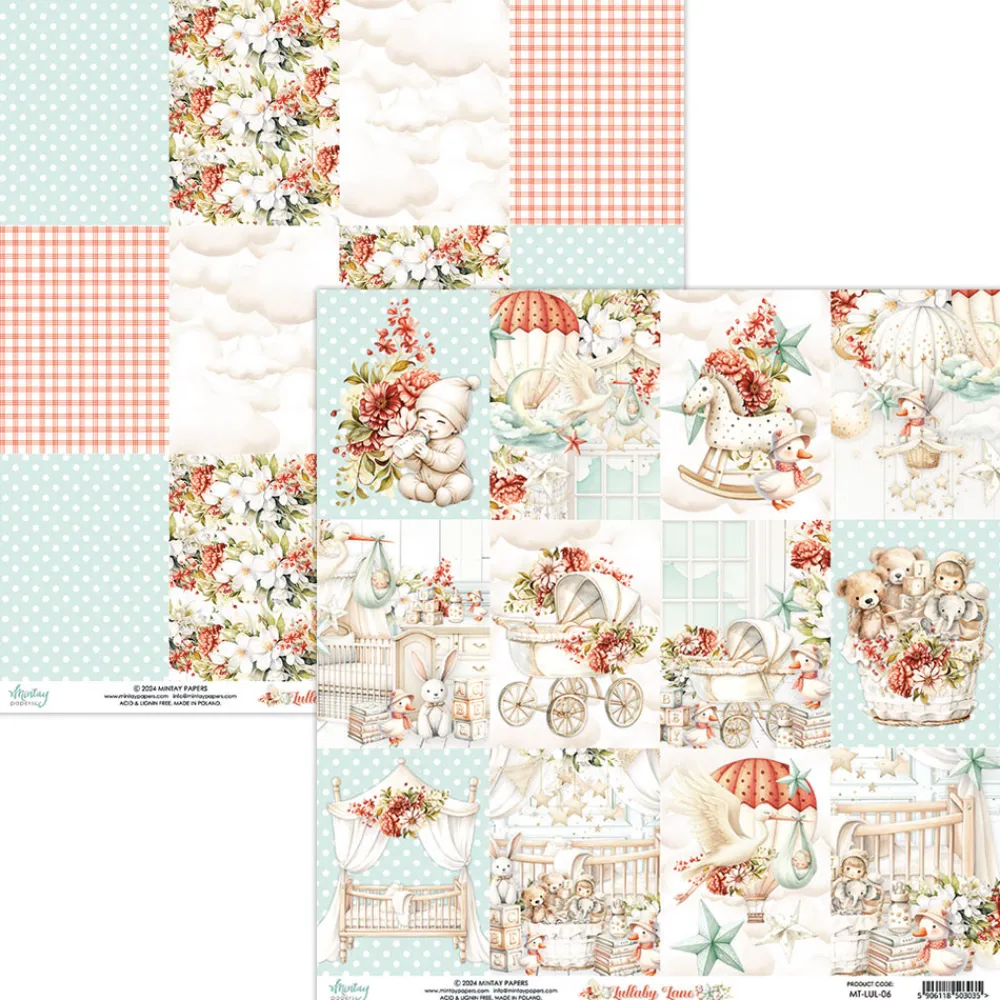 Mintay by Karola Zestaw papierów do scrapbookingu 30,5 x 30,5 cm - Mintay - Lullaby Lane > Papiery Do Scrapbookingu