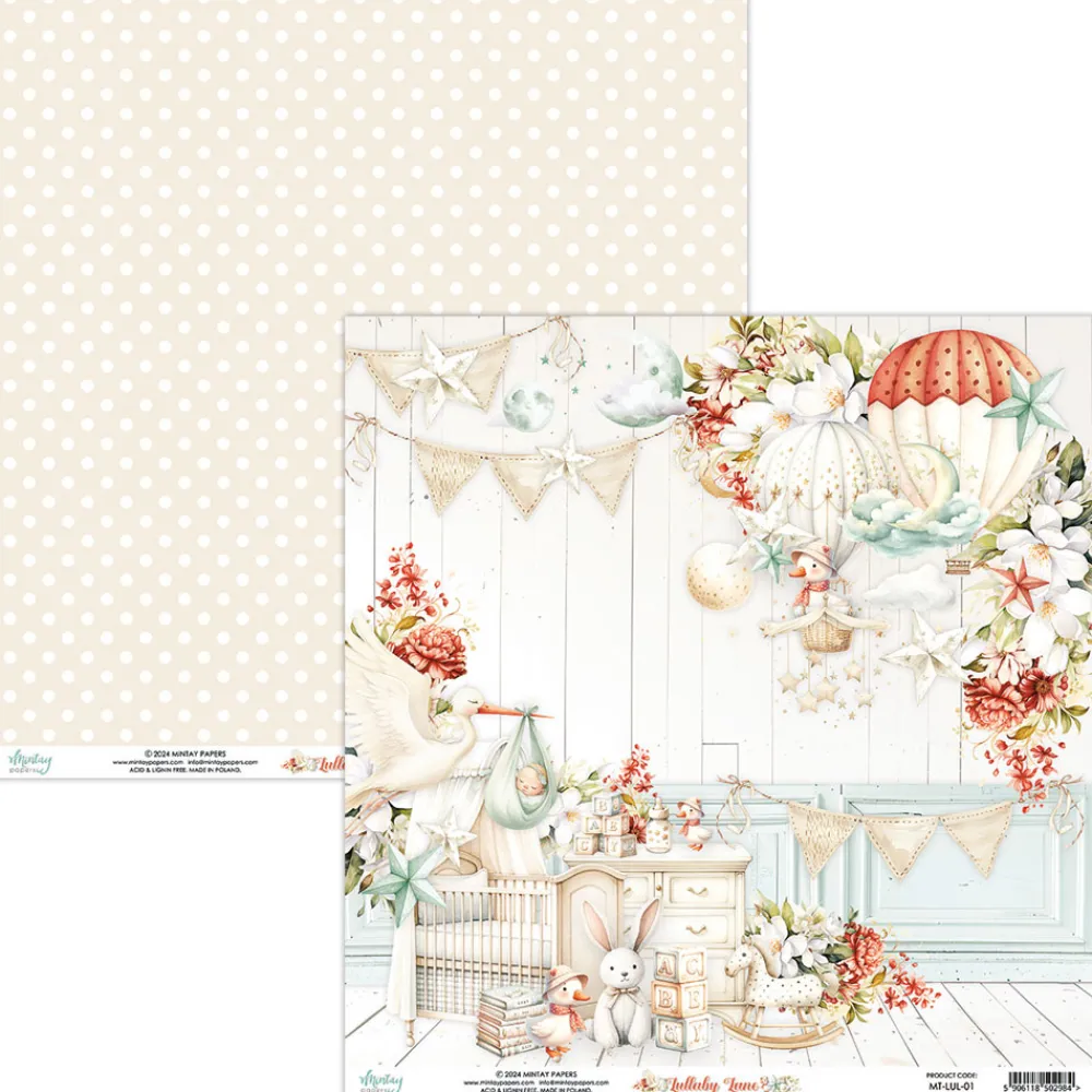Mintay by Karola Zestaw papierów do scrapbookingu 30,5 x 30,5 cm - Mintay - Lullaby Lane > Papiery Do Scrapbookingu