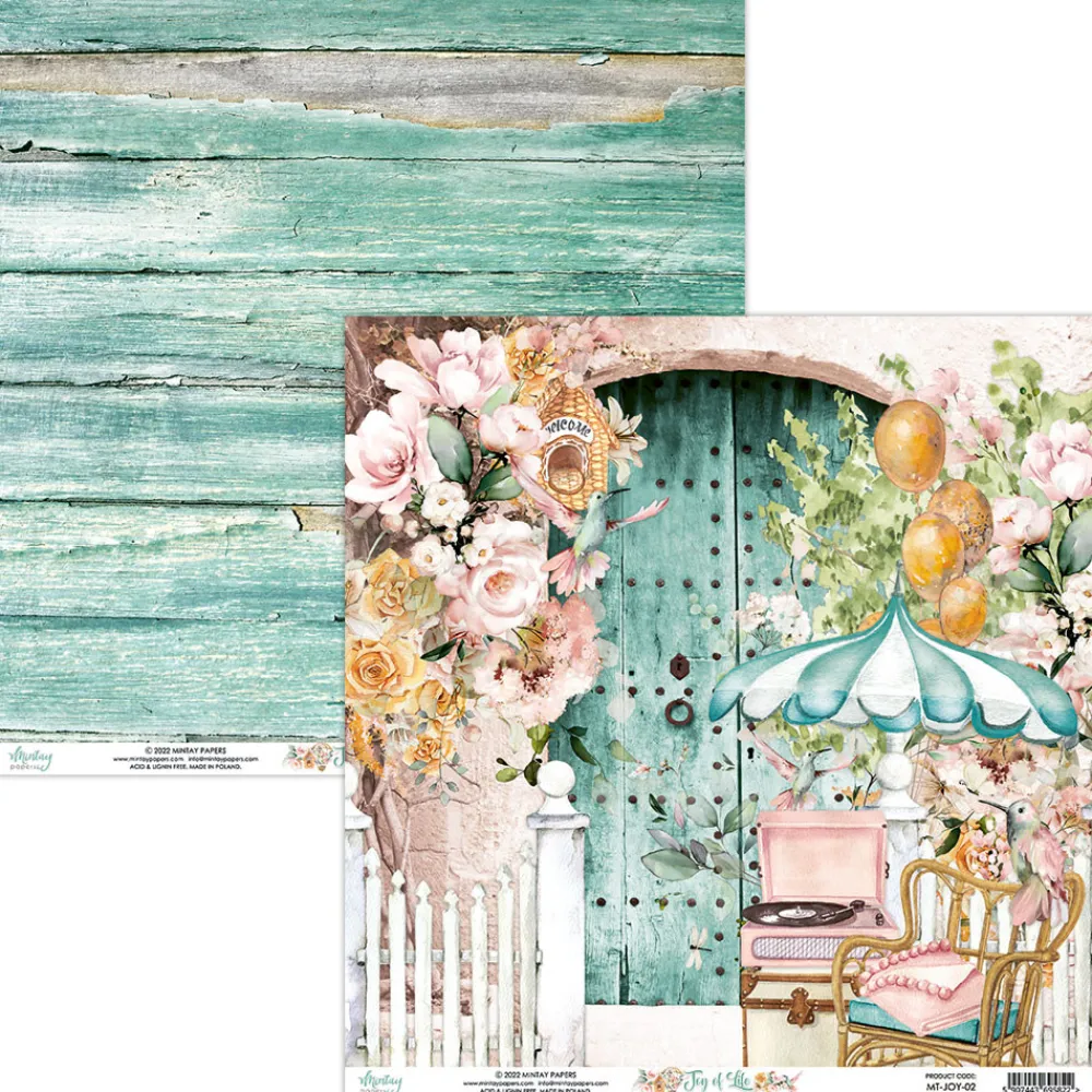 Mintay by Karola Zestaw papierów do scrapbookingu 30,5 x 30,5 cm - Mintay - Joy of Life