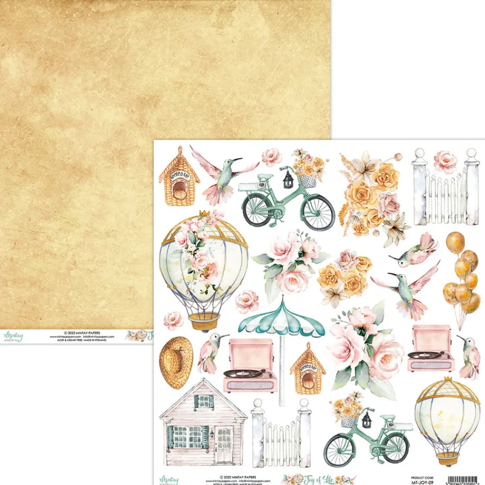 Mintay by Karola Zestaw papierów do scrapbookingu 30,5 x 30,5 cm - Mintay - Joy of Life