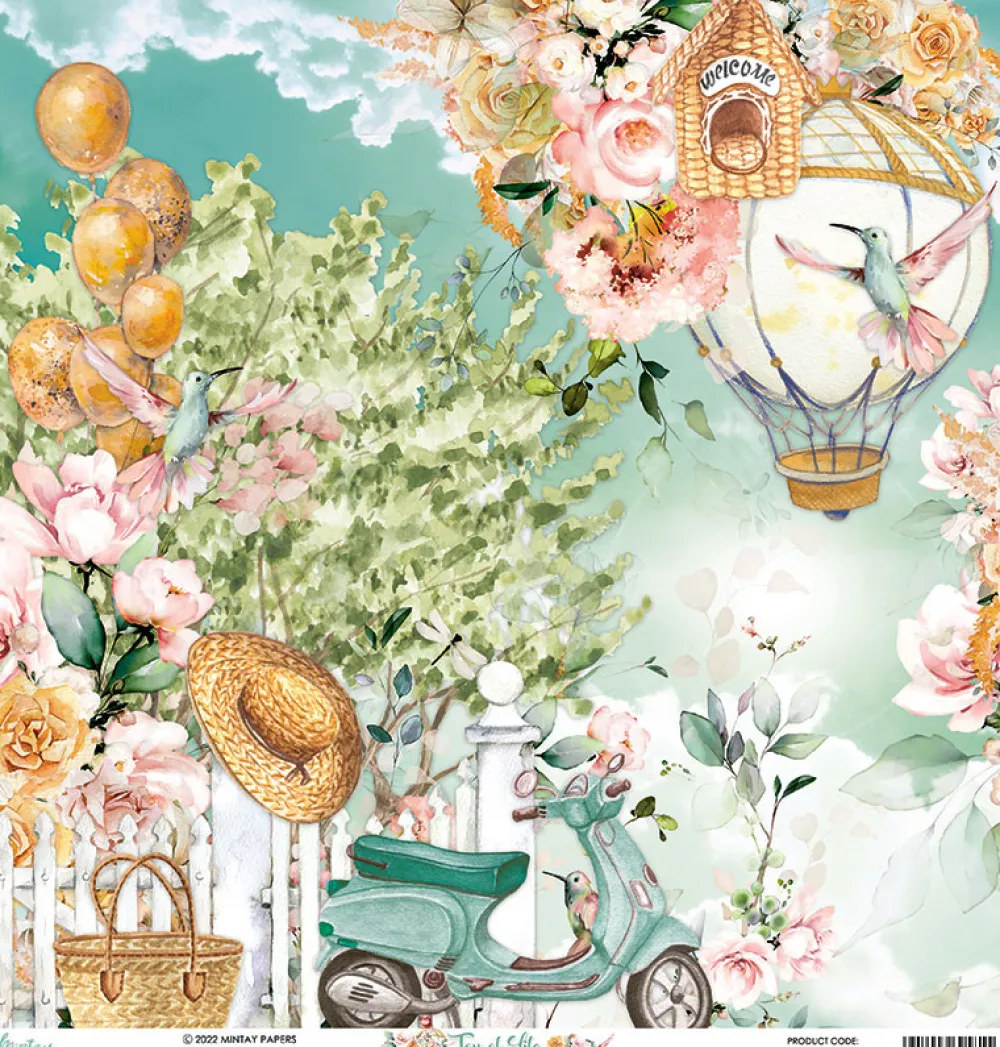 Mintay by Karola Zestaw papierów do scrapbookingu 30,5 x 30,5 cm - Mintay - Joy of Life