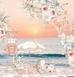 Mintay by Karola Zestaw papierów do scrapbookingu 30,5 x 30,5 cm - Mintay - Sunset Beach