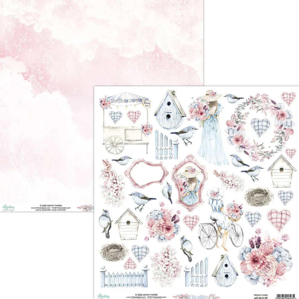 Mintay by Karola Zestaw papierów do scrapbookingu 30,5 x 30,5 cm - Mintay - Elodie > Papiery Do Scrapbookingu