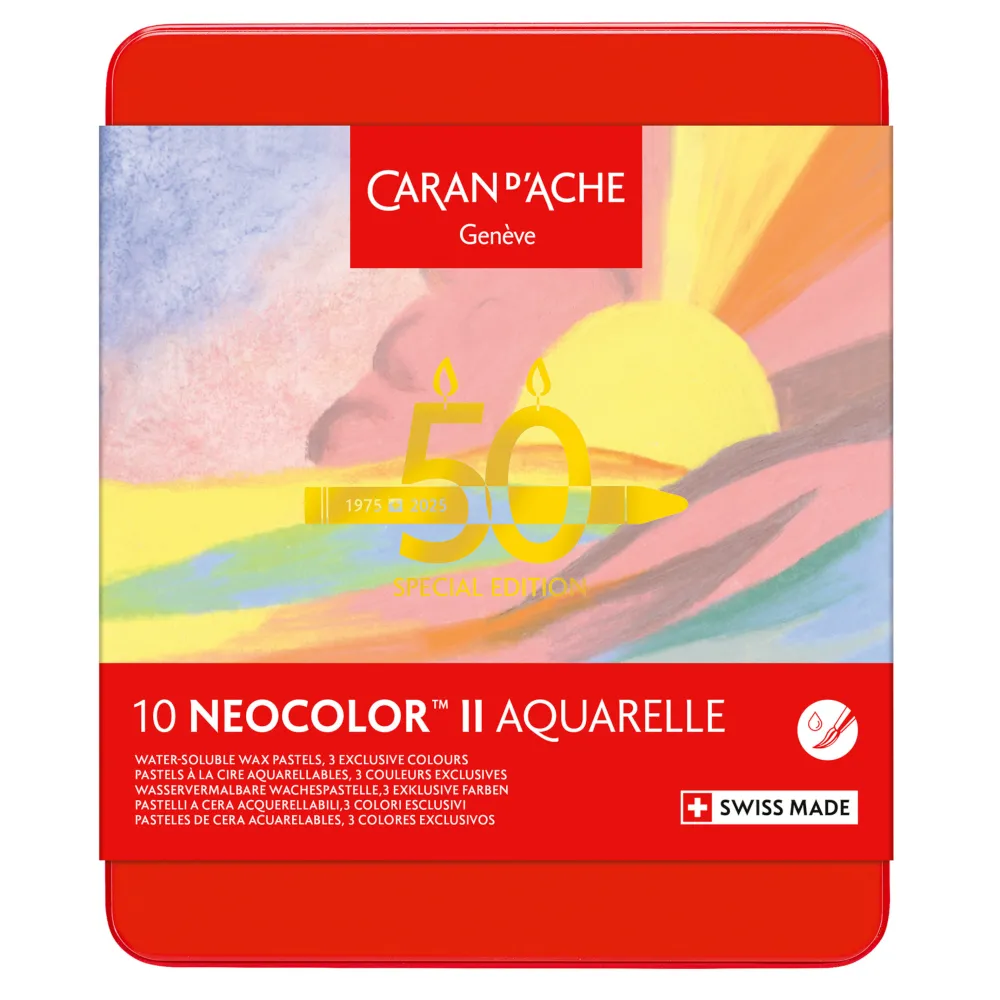 Caran d'Ache Zestaw pasteli akwarelowych Neocolor II Pastel - - 10 szt.