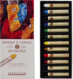 Sennelier Zestaw pasteli olejnych Artist' Introductory - - 12 szt. ><noscript><img width=