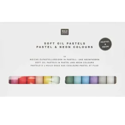 Rico Design Zestaw pasteli olejnych Pastel & Neon - - 12 kolorów > Pastele