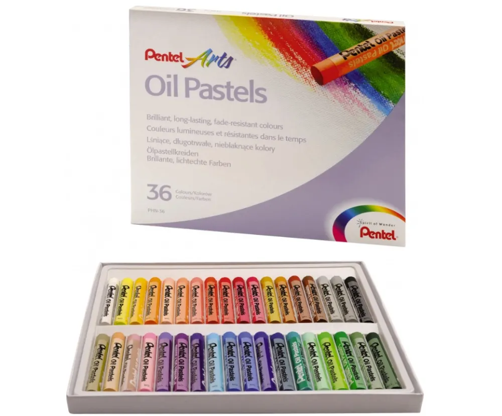 Pentel Zestaw pasteli olejnych - - 36 kolorów > Pastele