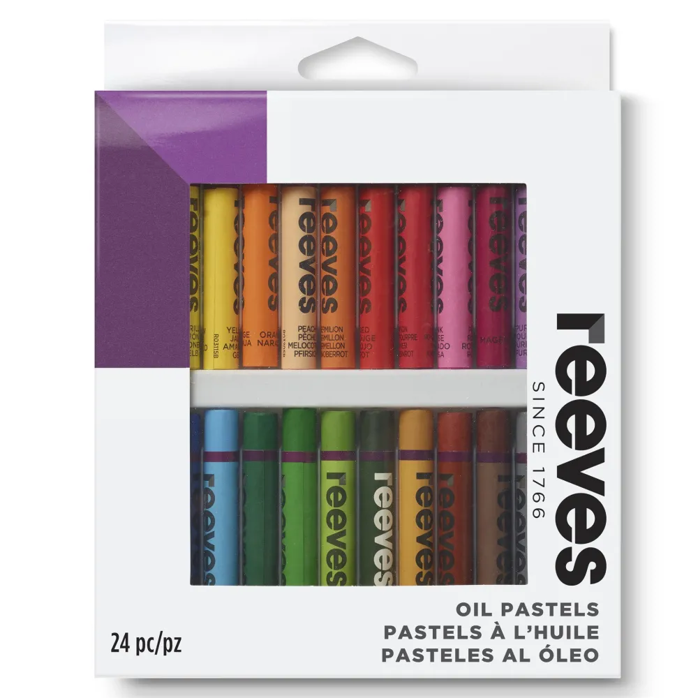 Reeves Zestaw pasteli olejnych - - 24 kolory > Pastele