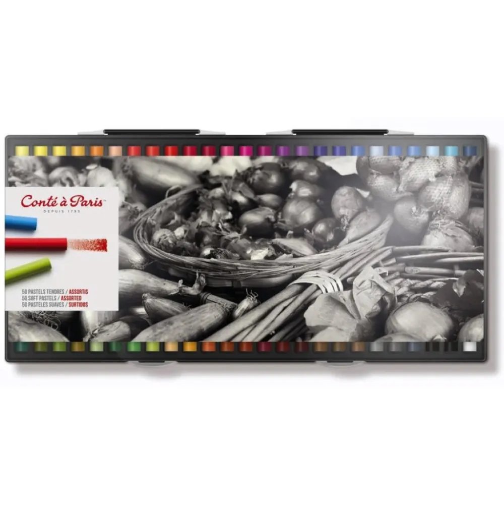 Conte a Paris Zestaw pasteli Soft Pastels - Conté à Paris - 50 szt.